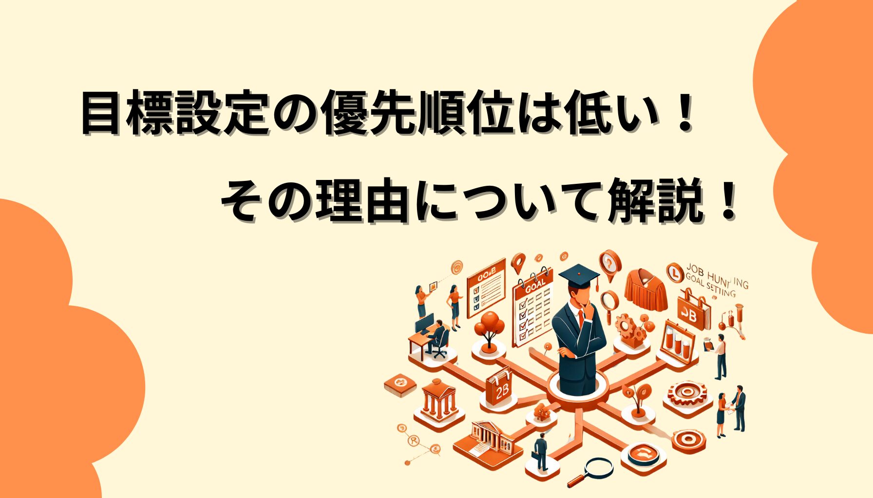 目標設定の優先順位は低い